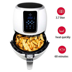 2025 대용량 쿠커 스크린 4L 5L 스테인레스 스틸 하우징 디지털 터치 스크린 에어 프라이어 가정용 핸들 - Product Image 5