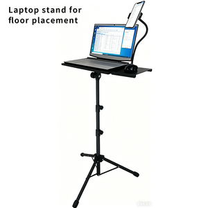 Support d'ordinateur <span class=keywords><strong>portable</strong></span> réglable en hauteur avec plateau pour souris et support de téléphone pour bureau debout, maison, bureau, lit, <span class=keywords><strong>canapé</strong></span> - Product Image 1