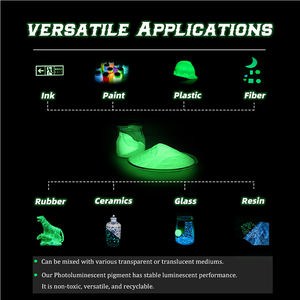 Junting Super Bright Glow in the Dark Poudre Pigment photoluminescent <span class=keywords><strong>pour</strong></span> revêtement <span class=keywords><strong>pour</strong></span> <span class=keywords><strong>verre</strong></span> Résine époxy - Product Image 4