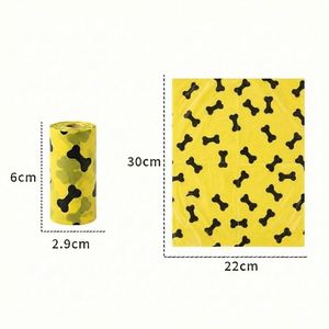 Sacs à déjections canines en HDPE EPI de 15 microns, prêts à l'emploi, en stock, non parfumés, pour animaux de compagnie - Product Image 2