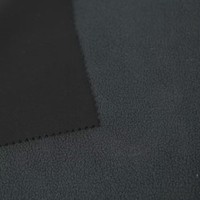 Tissu Softshell en polyester de bonne qualité, tissu polaire collé TPU extensible à 4 voies pour veste d'extérieur