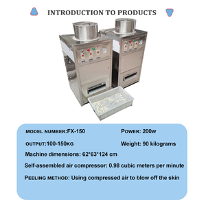 Macchina Automatica Commerciale Multifunzionale ad Alta Efficienza per Sbucciare l'Aglio e Separare i Denti di Aglio Secchi - Product Image 6