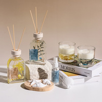 Diffuseur à bâtonnets personnalisé 150 ml, senteurs Sel Marin, Sauge, Océan, Marque Privée, Parfum d'ambiance, Achat Mixte, OEM, ODM, Cadeau, Vente en Gros