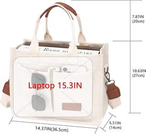 Sac fourre-tout en toile gratuit pour femmes, sac à main pour femmes, sac à bandoulière, sac pour ordinateur portable, sac pour livres, pour les voyages, les infirmières, les étudiants, cadeau - Product Image 2