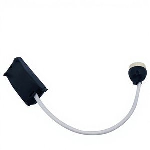 Suministro Directo RUYI, Garantía de 2 Años, Accesorios de Cableado para Linterna con Tornillo y Cinta Negra, Portalámparas <span class=keywords><strong>GU10</strong></span> de Plástico de 15CM - Product Image 1