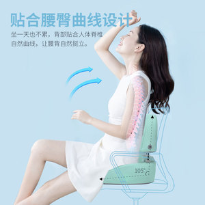 Waist And <b>Hip</b> Massager Electric Rechargeable With Kneading Airbags <b>For</b> Back And Pelvic Relief 105 Degree <b>Support</b> - Product Image 1