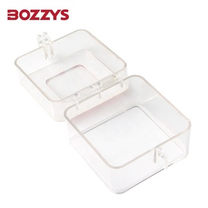 Bozzys Sản xuất tại Trung Quốc thủy tinh trong suốt nhựa PC 70*70 mét e-stop push button khóa Bìa vuông box với Key - Product Image 4