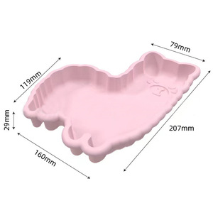 Moule à gâteau en silicone en forme d'ours, couleur rose, pour la pâtisserie - Product Image 3