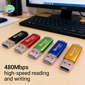 Lecteur de carte TF haute vitesse à <span class=keywords><strong>prix</strong></span> d'usine, adaptateur USB 2.0 avec capuchon, lecture et écriture haute vitesse 480 Mbps, accessoires informatiques - Product Image 3