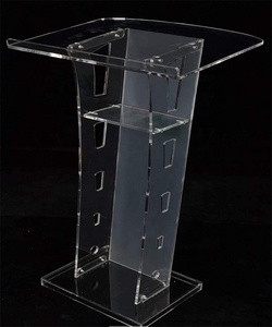 45IN Acrílico Conferencia Púlpito Acrílico Podio Claro Iglesia <span class=keywords><strong>Atril</strong></span> Acrílico Stand up Floor-Standing Podium <span class=keywords><strong>Atril</strong></span> - Product Image 5