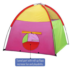 Camping Playground Indoor/Outdoor Rainbow Color Kids Pop Up <b>Tent</b> <b>Children</b> Playhouse for Boys and Girls - Product Image 3