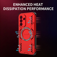 Coque de protection d'objectif avec dissipation thermique pour Samsung Galaxy A17 A07 A56 A36 A26 A16 5G, coque magnétique pour charge sans fil, Funda