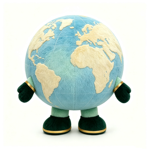 Peluche personnalisée de la Terre, peluche globe, peluche planète Terre, peluche Terre - Product Image 4