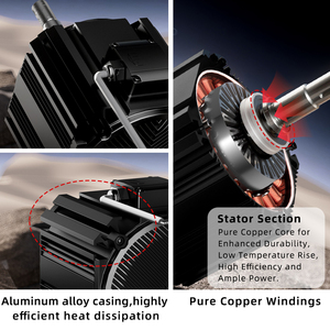 370w 220v 고토크 브러시리스 DC 모터 방수 온실 환기 모터 BLDC EC 모터 습도 조절 팬용 - Product Image 5