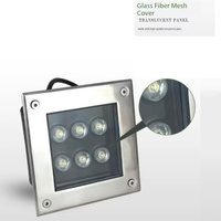 Luz LED Cuadrada Empotrable para Exterior, 3W 4W 5W 6W 9W 12W 16W 24W 36W 12V 24V, para Empotrar en el Suelo