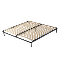 Cadre de lit en métal au design moderne personnalisé Twin Full Queen King Sizes pour les chambres d'école et d'hôtel et les appartements