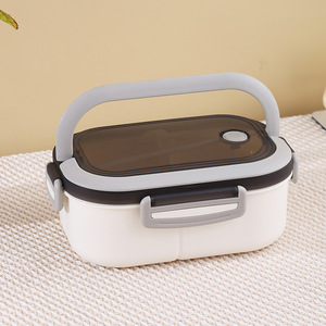 Plastic Sealed Student <b>Lunch</b> <b>Box</b> with Handheld Function, Microwave <b>Heated</b> Partitioned <b>Lunch</b> <b>Box</b> - Product Image 3