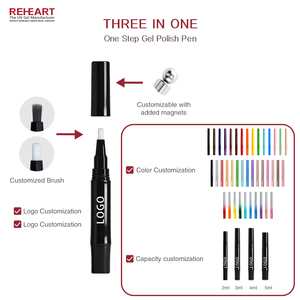 REHEART 2026 Nuevo Esmalte de Uñas en Gel de un Solo Paso, No Necesita Base ni Capa Superior, <span class=keywords><strong>3</strong></span> en 1, Esmalte Magnético UV LED Removible - Product Image 5