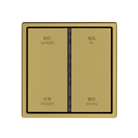 Panneau de contrôle de température Zigbee 4 voies SEXANKA KNX, interrupteur d'éclairage, norme européenne, maison intelligente, 1/2/3/4 boutons poussoirs, interrupteur mural intelligent