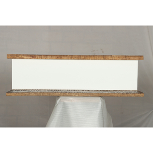 Estante de Pared Moderno Rústico Muro en Blanco con Estante Flotante de Madera Natural - Product Image 3