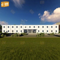 Maison en conteneur Flat Pack Conception préfabriquée à trois étages pour espace de bureau Camp et vie en appartement