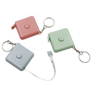 NEWMAN B2068 Promoción Bolsillo Costura Cuero Logo Diseñado 1,5 m 2M Tela ABS Mini Regalo Mosquetón Cinta Métrica - Product Image 3