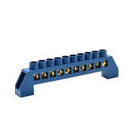 Bloc de bornes sur rail DIN, type pont, pour distribution de terre neutre, connecteur électrique