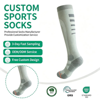 Chaussettes de sport de Compression antibactérienne pour femmes manchette haut Tube équipage respirant serviette bas automne hiver tricoté