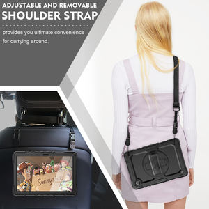 Étui robuste pour <span class=keywords><strong>tablette</strong></span> <span class=keywords><strong>Samsung</strong></span> Galaxy Tab <span class=keywords><strong>A8</strong></span> 10,5 pouces X200/X205/X207 avec <span class=keywords><strong>protection</strong></span> d'écran intégrée, sangle d'épaule et coque de <span class=keywords><strong>protection</strong></span> - Product Image 6