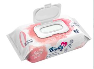 Lingettes humides Biolly 90 en coton - Soins quotidiens - Product Image 1