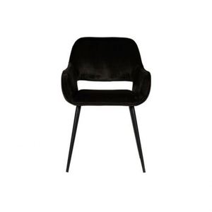 Chaises de salle à manger en velours nordique moderne Fauteuil à dossier haut bon marché avec pieds en métal pour la maison Salle à manger Restaurant - Product Image 2