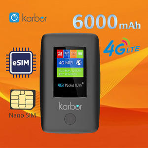 Routeur Wifi Karbor 6000mAh 4G LTE Esim, routeur Wifi avec carte SIM, mini UPS pour routeur Wifi RJ45 - Product Image 1