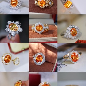 เครื่องประดับแฟชั่นสั่งทำ ทองคำขาว 14k 18k พาราอิบา พลอยสังเคราะห์รูปไข่ ชุบโรเดียม แบบฝังขา - Product Image 4