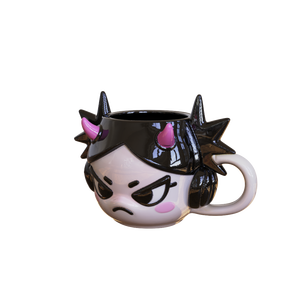 Bán buôn tùy chỉnh 3D thiết kế phim hoạt hình nhân vật drinkware khốc liệt phim hoạt hình cốc ma quỷ cô gái gốm Mug với tai nghe cho cà phê & Quà Tặng - Product Image 2
