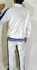 Men's Custom Hip Hop Velour Tracksuits OEM Design 2pc Seamless Yoga Jogging Suit New Product Training <b>Apparel</b> Activewear - Product Image 3