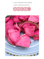 Rebanadas de Rábanos Rojos Dulces, Bajas en Grasa, Saludables, Fritas a Baja Temperatura, de Primera Calidad