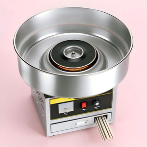 Machine à barbe à papa de qualité commerciale, fabricant automatique de barbe à papa avec fonction de machine à glace à barbe à papa pour les fêtes et les entreprises - Product Image 3