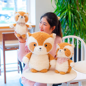 Lindo suave dulce bosque animales juguetes de peluche varios peludos compañero muñecas PP algodón relleno bordado personalizado para niños - Product Image 4