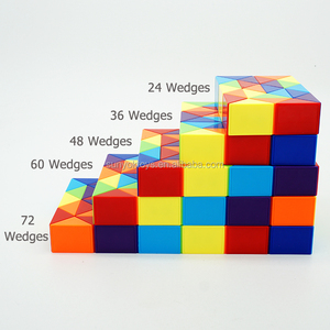 Chất Lượng Cao 48 Khối Cầu Vồng Ma Thuật Rắn Cai Trị <span class=keywords><strong>Cube</strong></span> Vui Vẻ Fidget Twist Câu Đố Đồ Chơi Cho Trẻ Em Brain Teaser Quà Tặng - Product Image 4