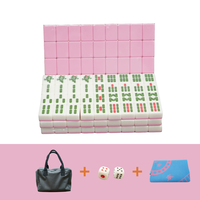 Jeu de Mahjong de voyage portable moderne personnalisé en mélamine durable de 30 mm pour 4 joueurs