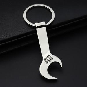 Cờ lê cờ lê hình dạng kim loại mở chai Keychain biểu tượng tùy chỉnh Laser khắc bia chai mở vòng chìa khóa móc khóa - Product Image 6