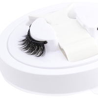 Cils Magnétiques à Bande Longs Doux de Haute Qualité avec Pince, Faux Cils Naturels Demi-Longs pour Maquillage et Produits de Beauté, Prix de Gros
