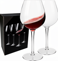 Lot de 4 Gobelets Transparents Incassables en Tritan – Verres à Vin Réutilisables de Luxe pour Pique-nique, Fêtes, Bar et Extérieur – Lavables au Lave-Vaisselle
