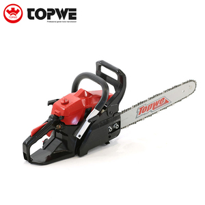 TOPWE Custom Logo Wood Cutting Garden Tools <b>Gasoline</b> 38cc Low Profile Chain Saw Machine - Product Image 1