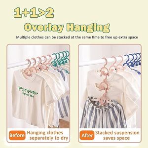 360&deg; Swivel Hook Baby <strong>Hanger</strong> Non-Slip Clothes <strong>Hangers</strong> Adjustable Toddler <strong>Hanger</strong> for Girl Boy Infant Kid - Product Image 4
