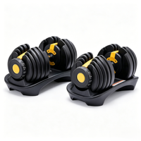 Ensemble d'haltères réglables 24 kg pour entraînement de force, vente en gros, OEM/ODM, équipement de musculation à domicile, personnalisable