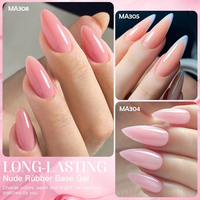 Kit de vernis gel rose nude naturel pour ongles, 12 couleurs, 2-en-1, base en caoutchouc, ensemble de vernis gel rose clair