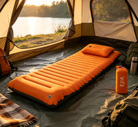 Matelas pneumatique gonflable pour le camping en plein air, tapis de couchage individuel résistant à l'humidité, pour tente, camping en voiture, voyage, randonnée