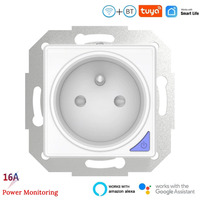 Prise murale intelligente universelle EU FR Tuya Zigbee WiFi, module DIY pour Google Home Alexa, commande vocale