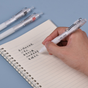 Genvana Chất Lượng Cao Tùy Chỉnh Văn Phòng Gel Bút Công Suất Lớn Trong Suốt Có Thể Thu Vào 0.5Mm Bullet <span class=keywords><strong>Tip</strong></span> Gel Mực Bút - Product Image 4